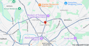 Map of Cheetham in Greater Manchester