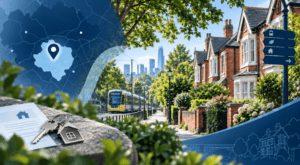 Mortgage Broker in Chorlton-cum-Hardy M21 with local map pin, tram links and residential homes