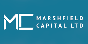 Marshfield Capital Ltd logo with stylised “MC” initials and the text “MARSHFIELD CAPITAL LTD” in white on a teal background.