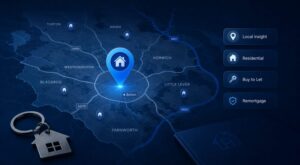 Mortgage Broker in Bolton location map highlighting local residential, buy-to-let and remortgage mortgage advice services.