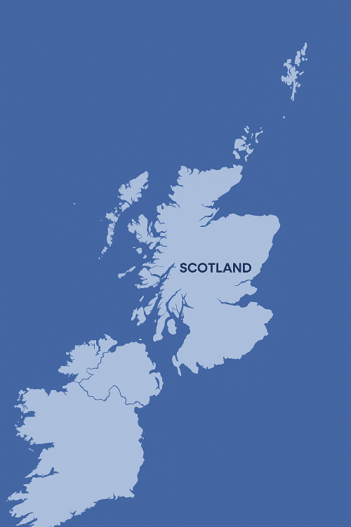 map of Scotland