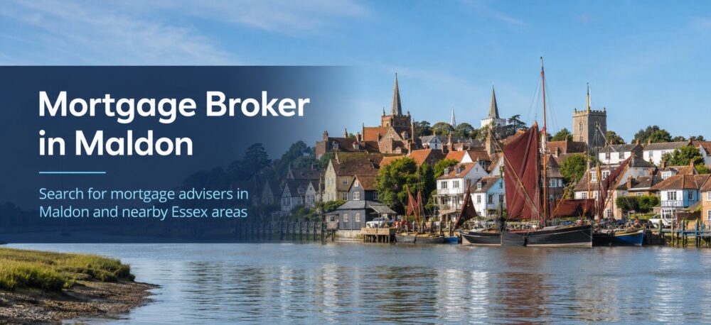 Mortgage Broker in Maldon hero image showing Hythe Quay, Thames sailing barges and Maldon waterfront in Essex.