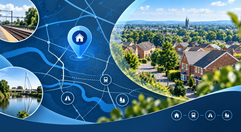 Mortgage Broker in Padgate location map with homes, transport links and local amenities.