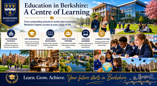 Why Move to Berkshire education guide showcasing schools, colleges, and universities in Berkshire, including modern learning environments, academic excellence, and opportunities for students of all ages.