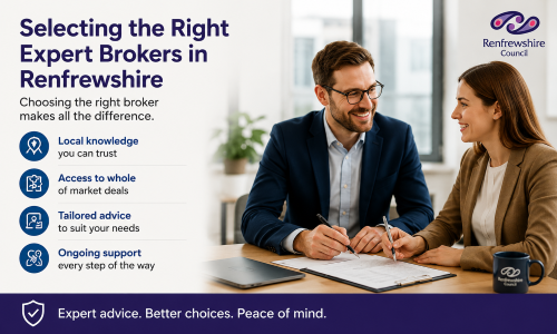 “Why Move to Renfrewshire expert broker guide highlighting trusted mortgage and financial brokers, featuring local knowledge, tailored advice, whole-of-market access, and ongoing support in a modern professional office setting.”
