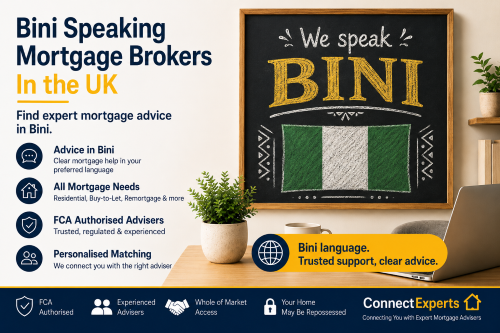 Bini speaking mortgage brokers in the UK offering clear mortgage advice in Bini, with support for residential, buy-to-let, remortgage and specialist mortgage needs.