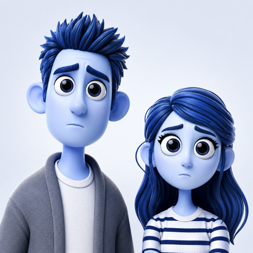 Find a Residential Adviser for a New Rate. Illustration of a concerned couple looking for mortgage advice as their current residential rate comes to an end.