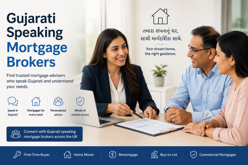 Gujarati speaking brokers helping UK clients understand mortgage advice in Gujarati.