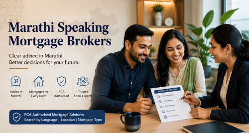 Marathi speaking broker helping clients understand UK mortgage options.