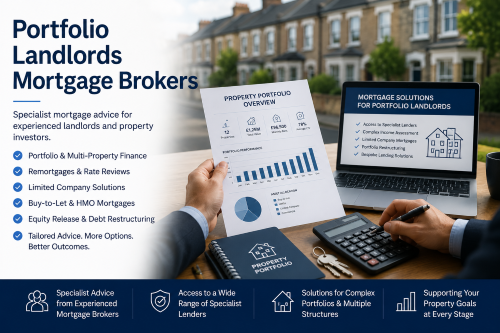 Portfolio landlord mortgage brokers providing specialist advice for experienced landlords managing multiple rental properties.