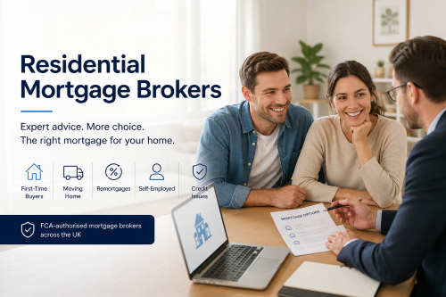 Residential mortgage broker advising home buyers on first-time buyer, remortgage and moving home options