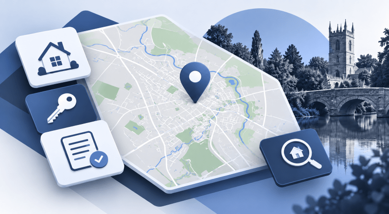Mortgage Broker in Earls Barton location map with property, key, mortgage document and home search icons in Connect Experts brand colours.