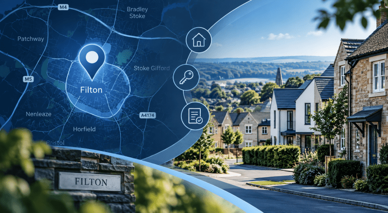 Mortgage Broker in Filton – location map, property search icons and local homes in Filton, Gloucestershire.