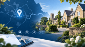 Mortgage Broker in Ponteland – local property map and home-buying illustration
