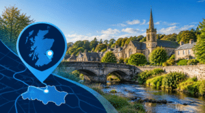 Mortgage Broker in Rosewell, Midlothian location map with property and local area imagery.