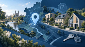 Mortgage Broker in Trumpington – location map and modern homes in Cambridgeshire