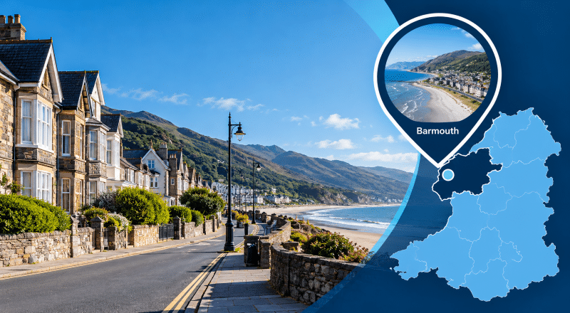 Mortgage Broker in Barmouth – coastal homes and location map for Barmouth, Gwynedd