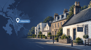 Mortgage Broker in Kilbarchan with location map, village homes and Weaver’s Cottage in Renfrewshire.