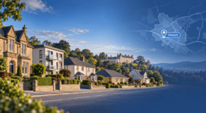 Mortgage Broker in Polmont with local homes, Polmont location map and pin in Stirlingshire.